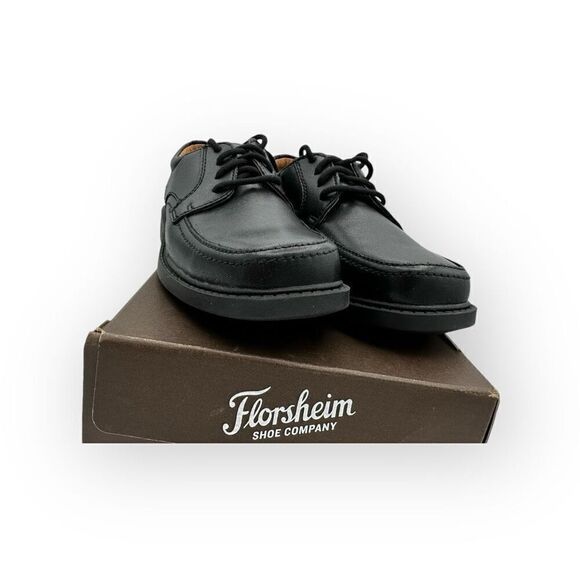 NWT Florsheim Kids Boys Billings Jr II Comfortech Oxford Shoes Black Size 13M - Picture 2 of 10